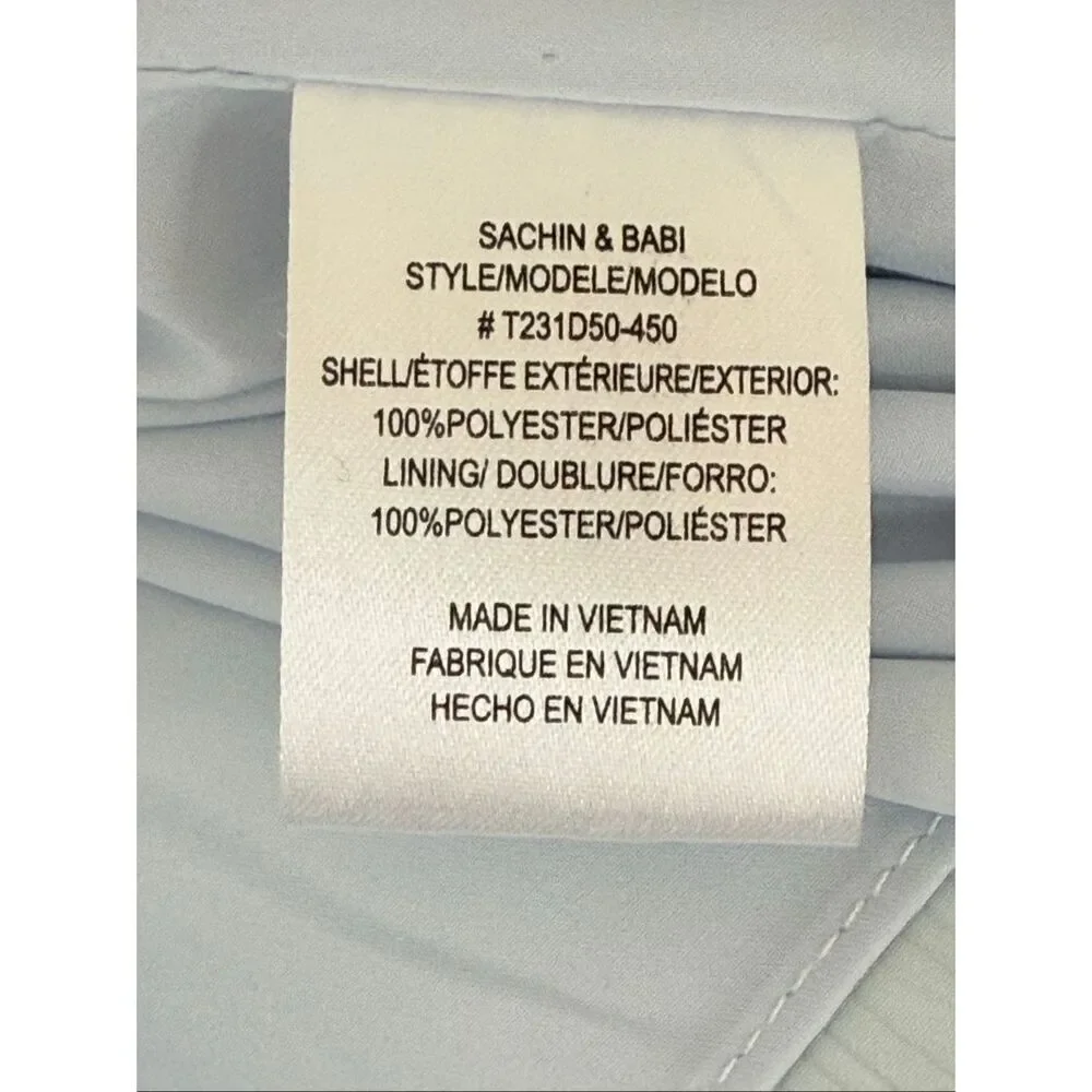 Sachin & Babi Chelsea Dress Ice Blue Size 2